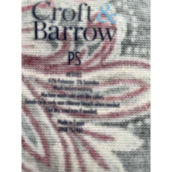 Croft & Barrow Small Petite 3/4 Sleeve Multicolor Blouse 30.7633 - Picture 8 of 12
